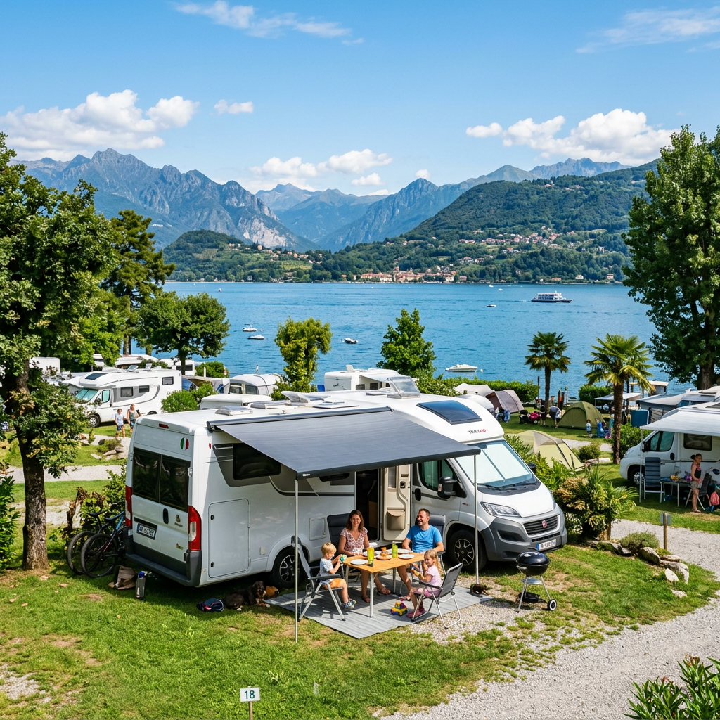 Wohnmobil-Camping am Lago Maggiore